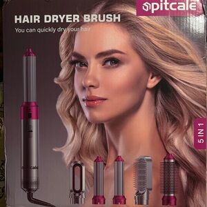 CALE Pink and Silver 5-in-1 Hair Dryer Brush